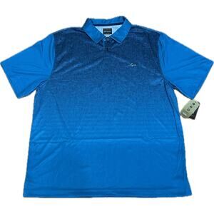 Greg Norman for Tasso Elba Polo Shirt Blue XL NWT